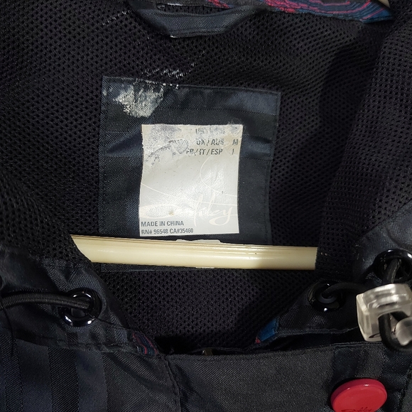 Oakley Light Spring Fall Black & Gray Trench Coat Jacket, Medium - Picture 5 of 10